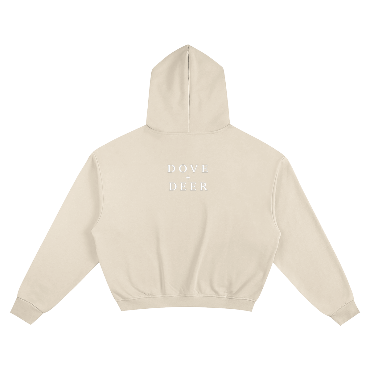 Nipper in a Dove Hoodie Cotton Cropped Hoodie
