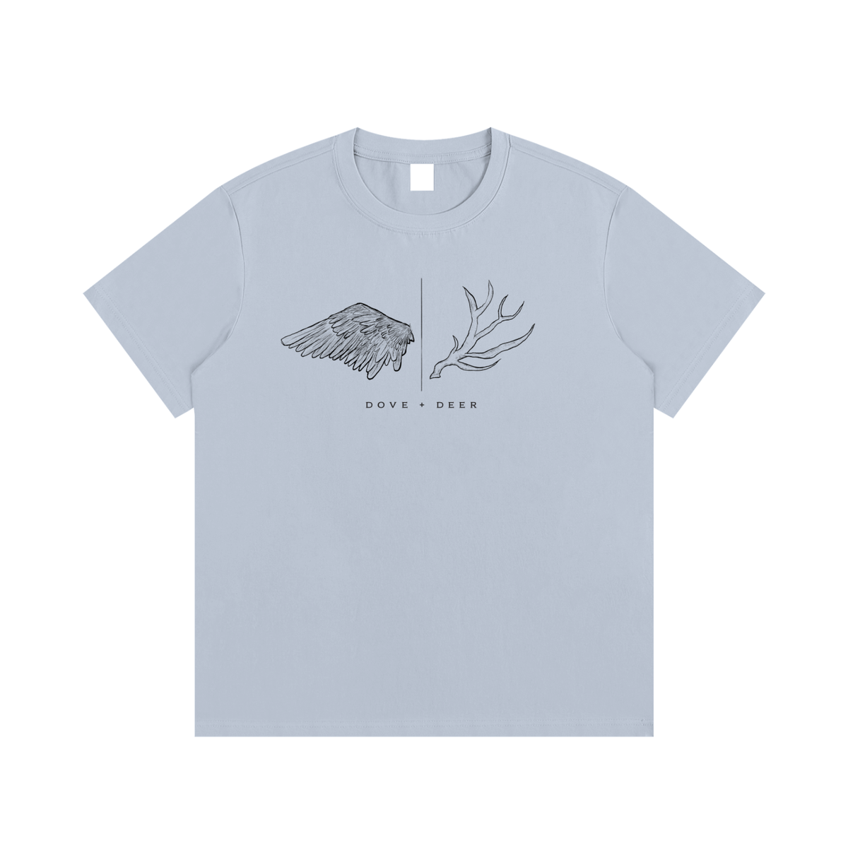 Dove + Deer Logo Cotton T-Shirt