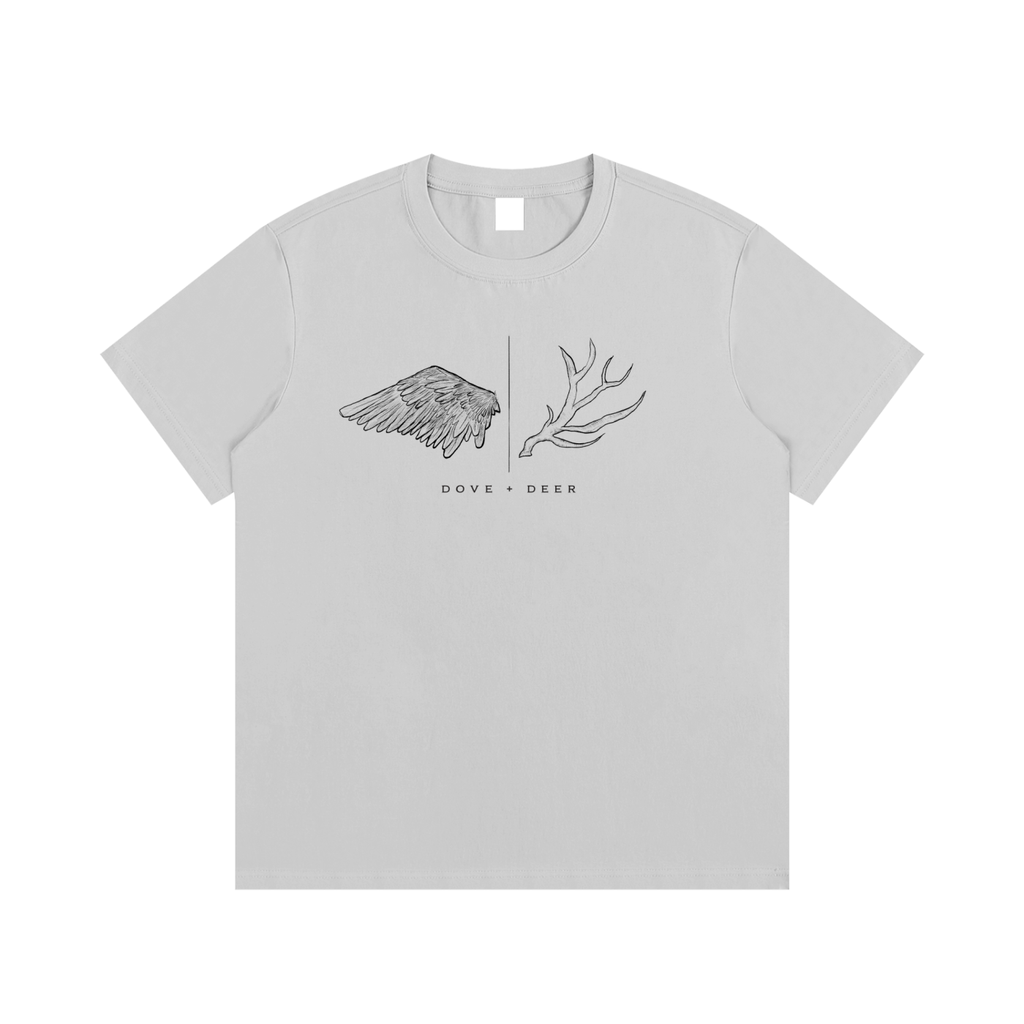 Dove + Deer Logo Cotton T-Shirt
