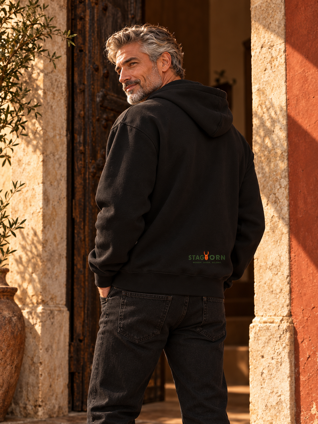 Staghorn Logo Essential Heavyweight Fleece Hoodie