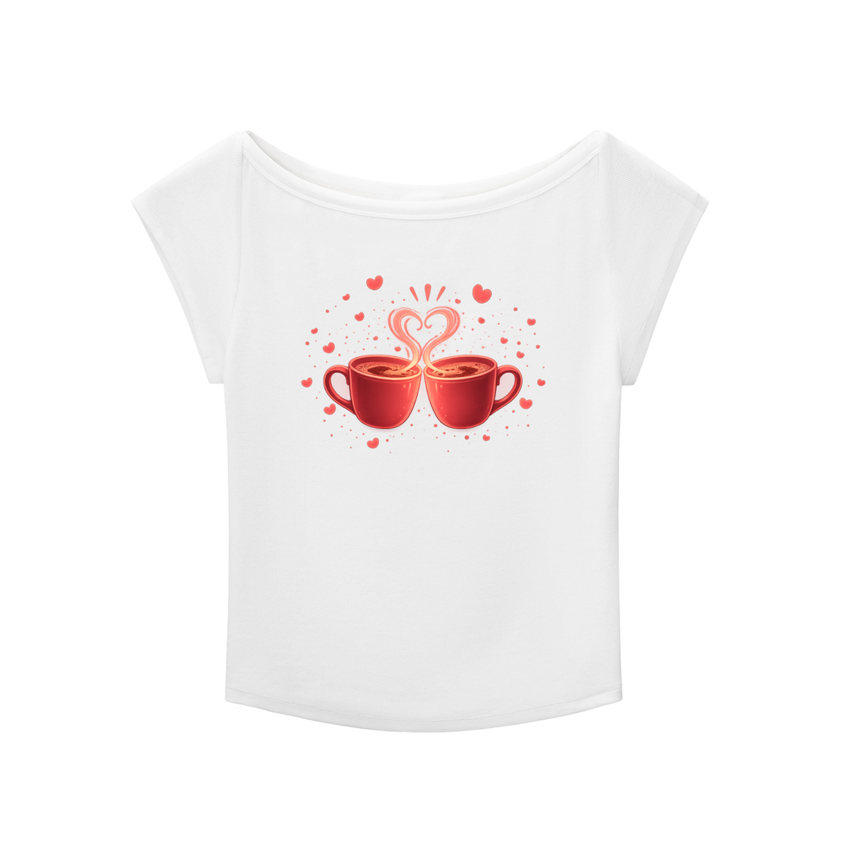 Coffee in Love Wide Neck Baby T-shirt