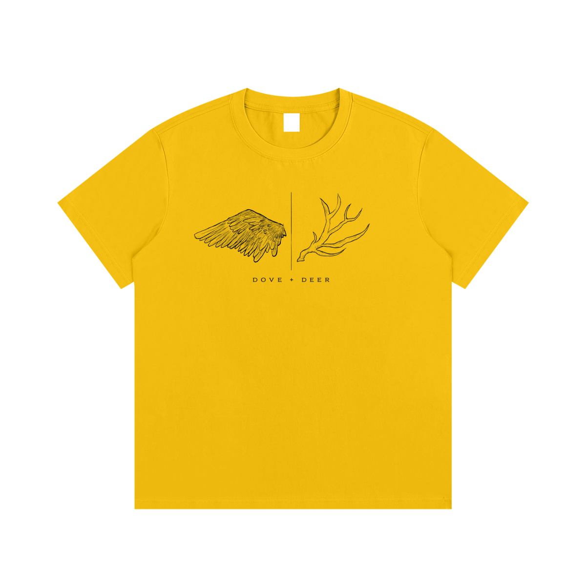 Dove + Deer Logo Cotton T-Shirt