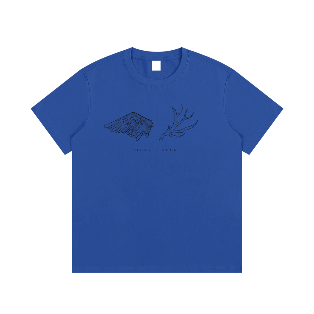 Dove + Deer Logo Cotton T-Shirt