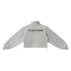 Staghorn Logo Women’s Mock-Neck Quarter-Zip Sweatshirt