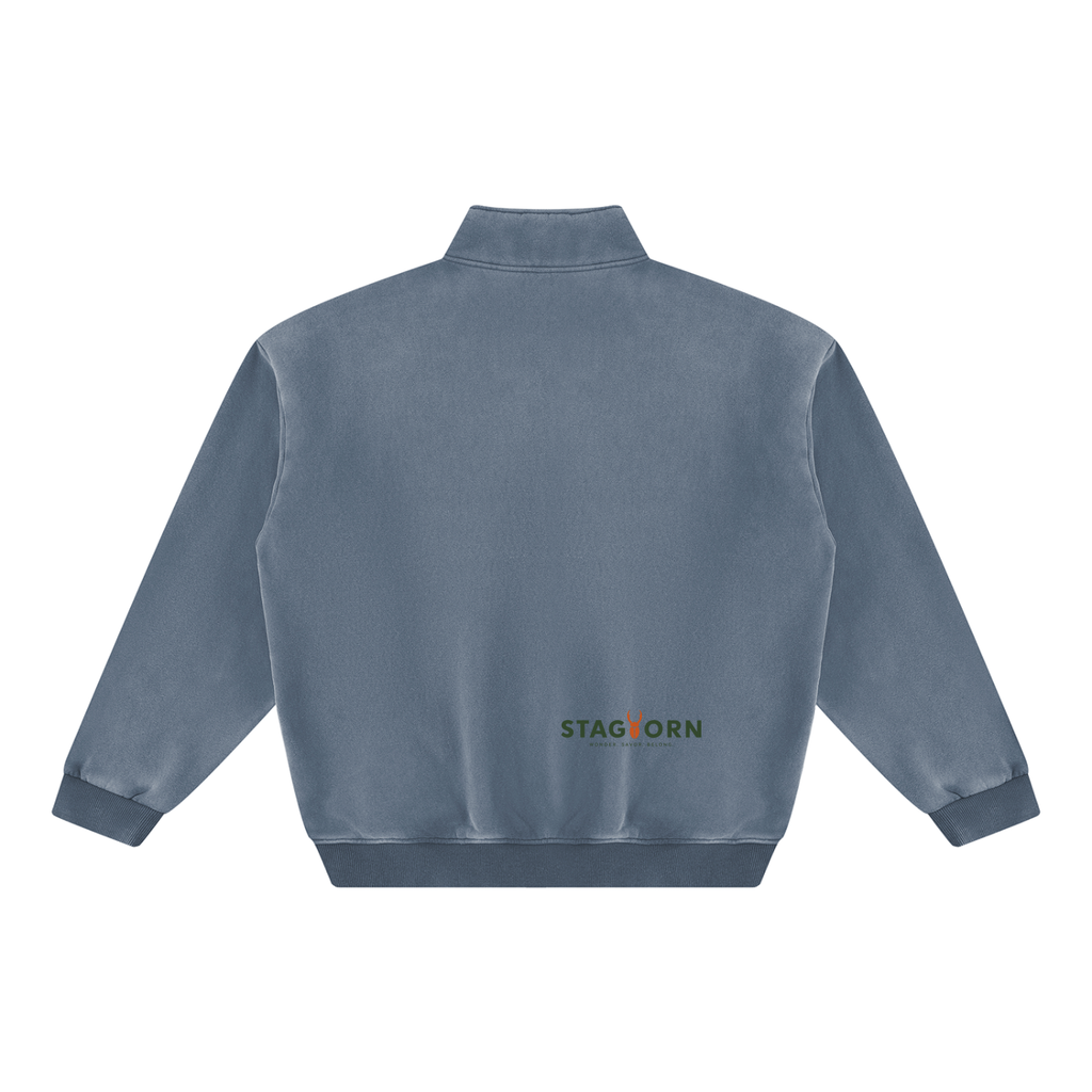 StagHorn Huge Logo Unisex Vintage Wash Fleece Sweatshirt