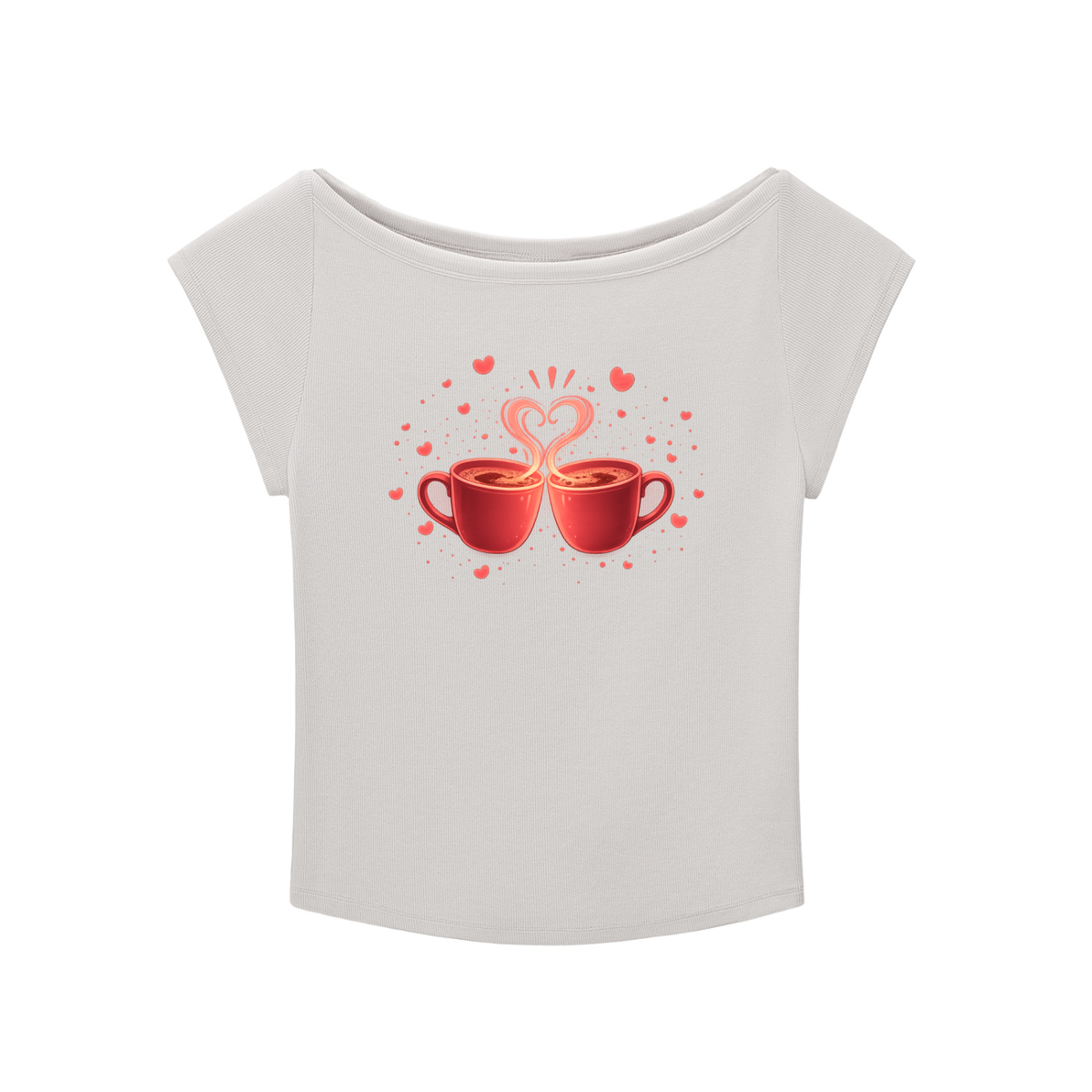 Coffee in Love Wide Neck Baby T-shirt