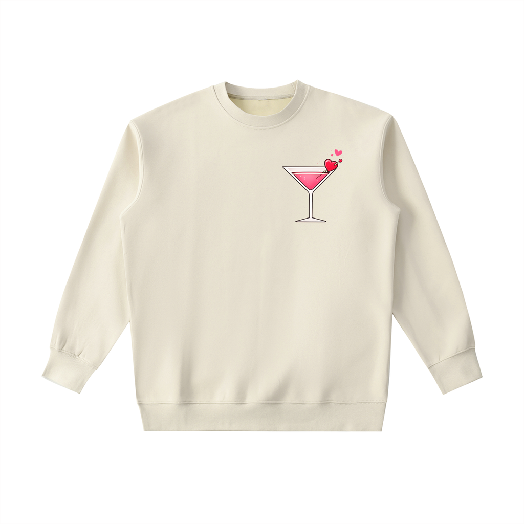 A Lovely Martini Weighted Crewneck Sweatshirt