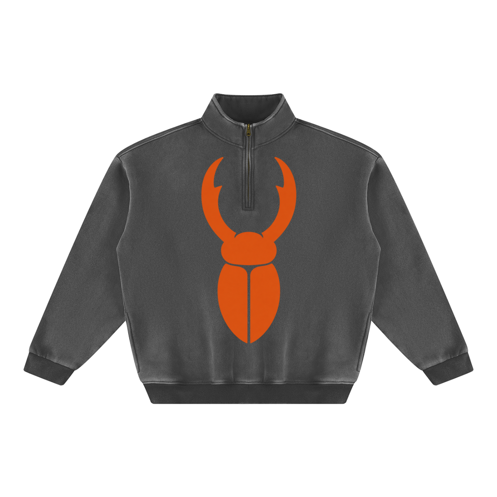 StagHorn Huge Logo Unisex Vintage Wash Fleece Sweatshirt