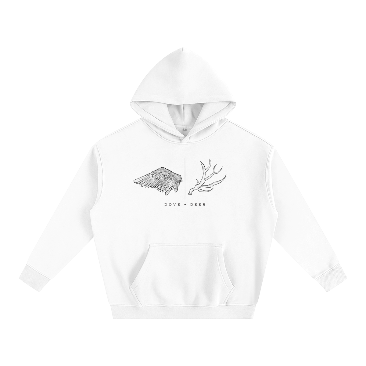 Dove + Deer Oversize Fleeced Hoodie