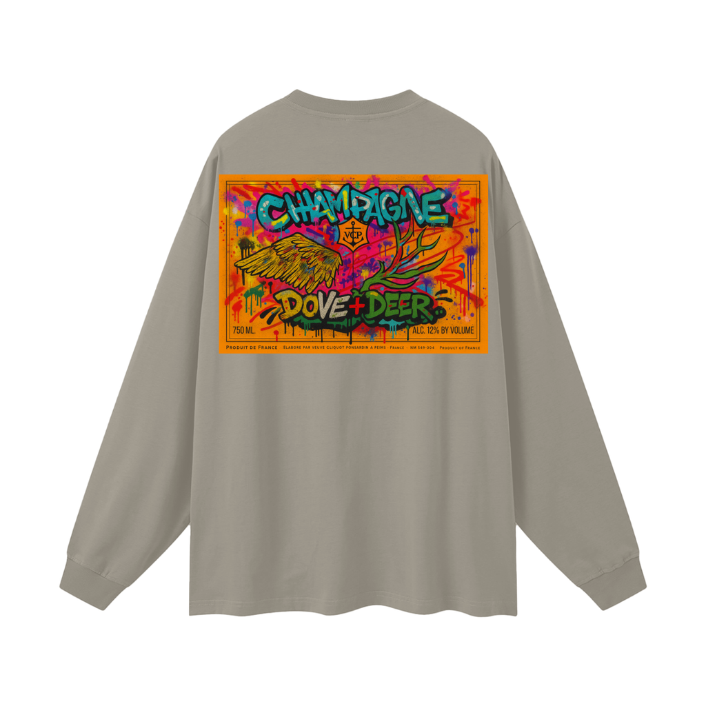 D+D Clic Graffiti Oversized Unisex Long Sleeve T-Shirt