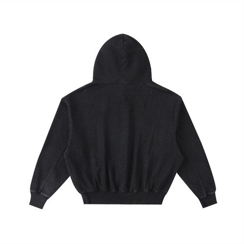 Albany Moses Frayed Enzyme Washed Fleece Hoodie