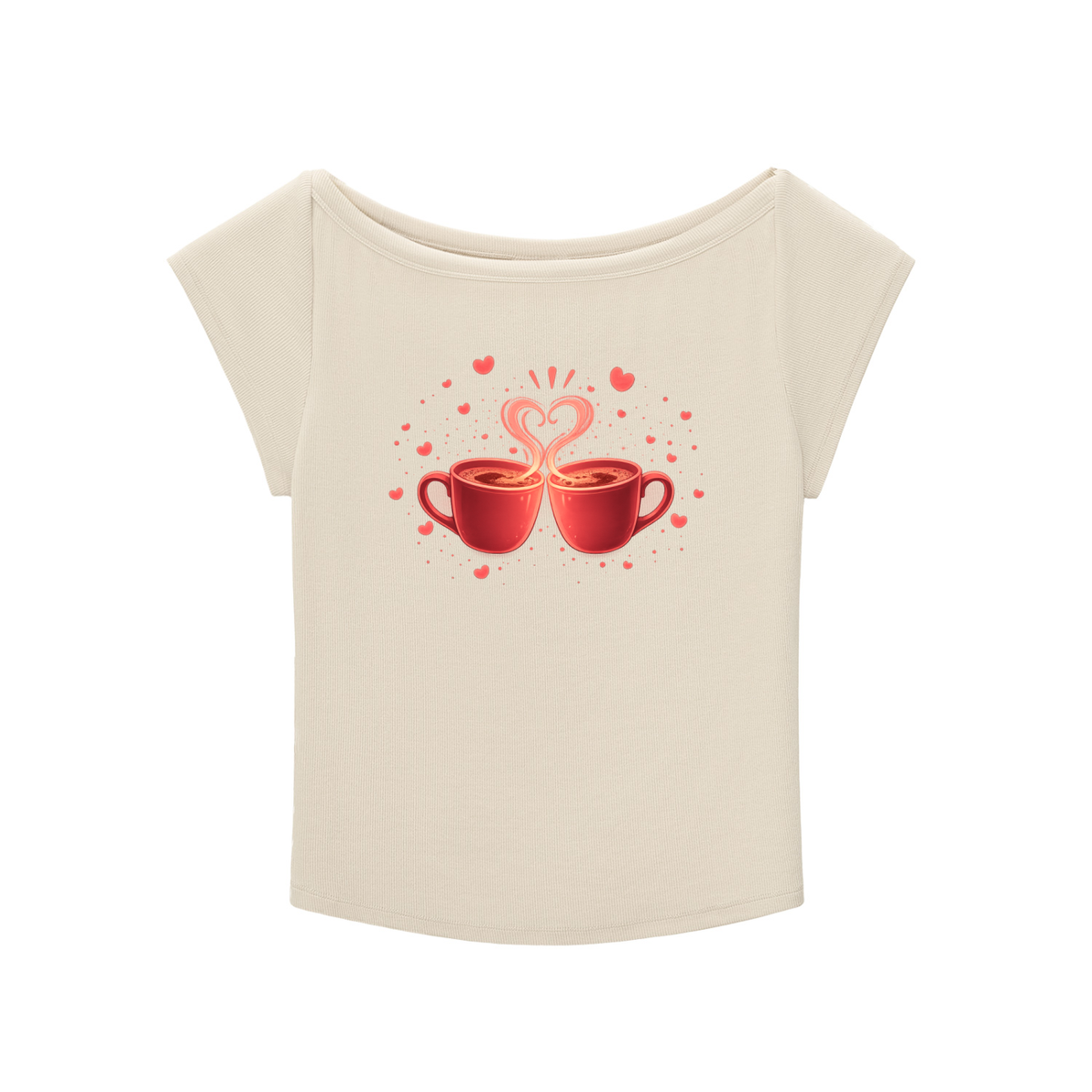 Coffee in Love Wide Neck Baby T-shirt