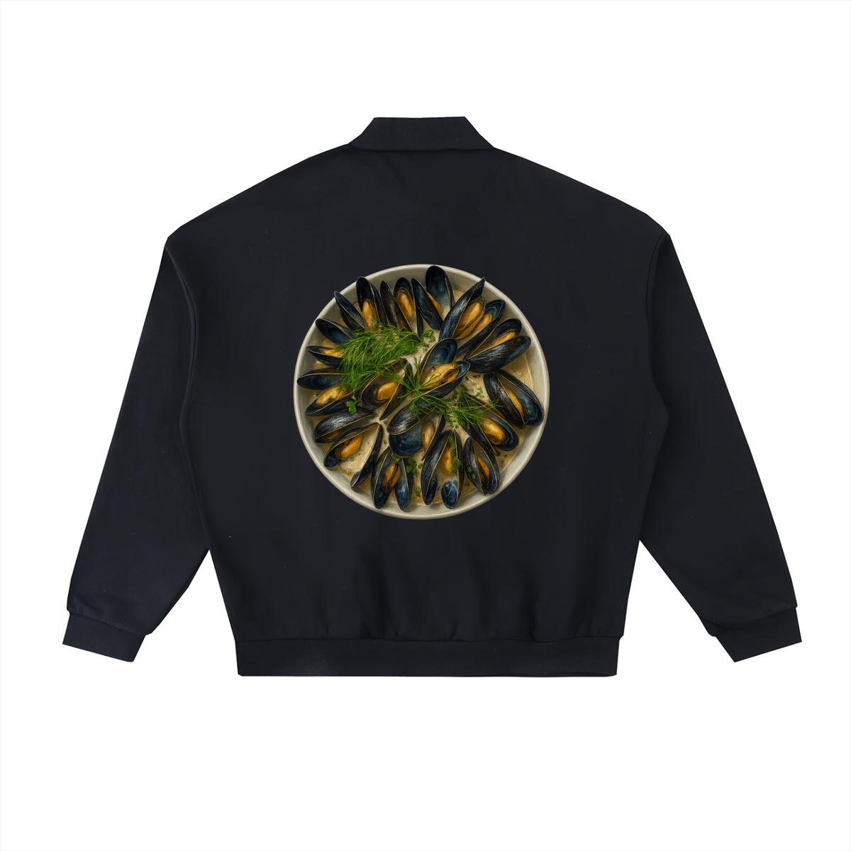 Mussel Shirt Heavyweight Fleece Polo Sweatshirt