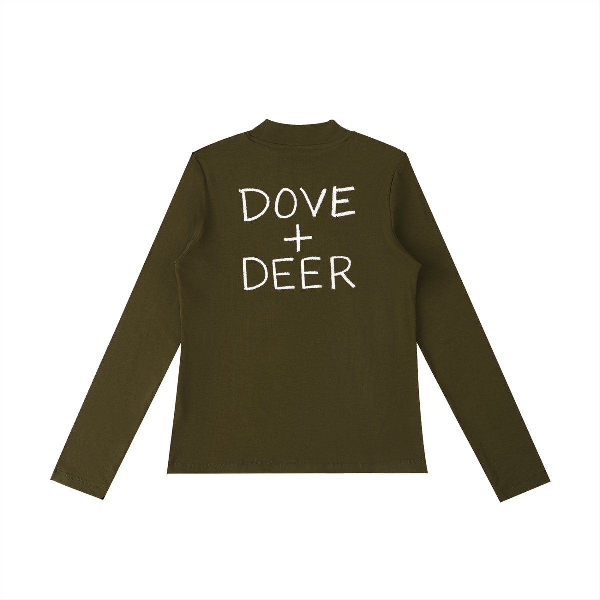 Ani's Mocha Cake Mock Neck Long Sleeve T-Shirt