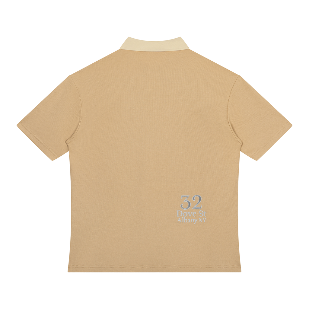 The Grocer Ingredients Unisex Color Block Quarter-Zip Polo Shirt