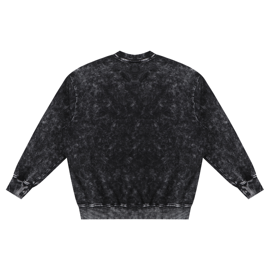 Honey PowWow Snow Washed Hand-Frayed Sweatshirt