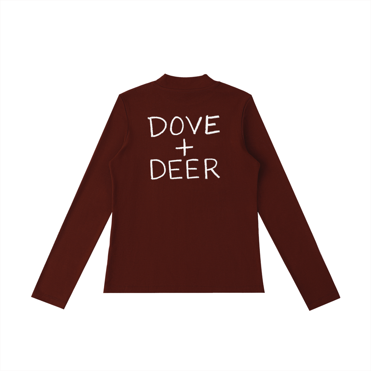 Ani's Mocha Cake Mock Neck Long Sleeve T-Shirt