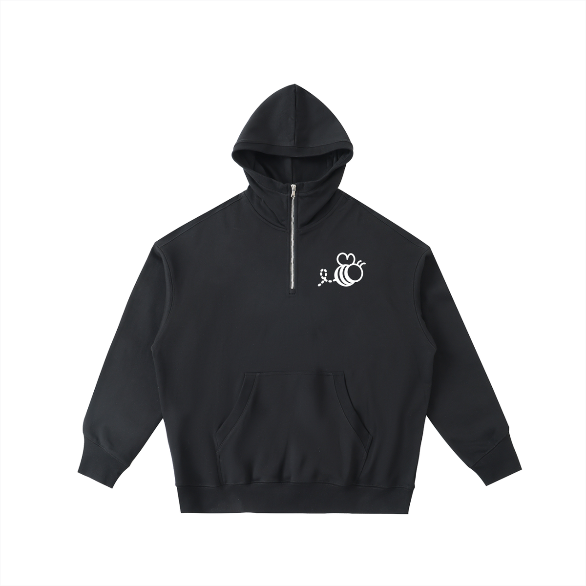 Bumbles Swarm Big Hood Half-Zip Fleece Hoodie