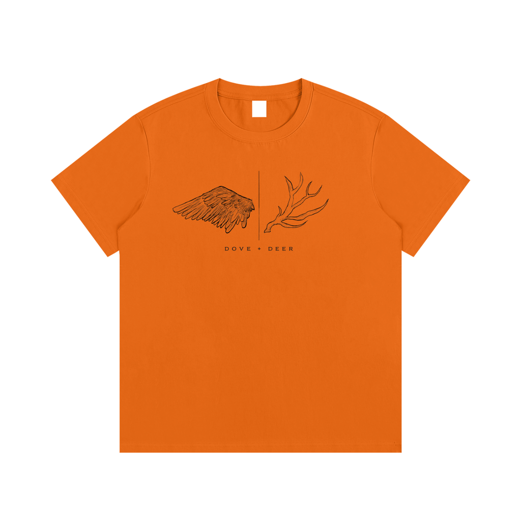 Dove + Deer Logo Cotton T-Shirt