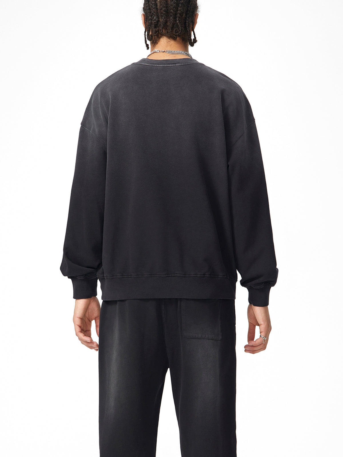 Bumbles Logo Sunfade Drop-Shoulder Cotton Sweatshirt