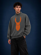 StagHorn Huge Logo Unisex Vintage Wash Fleece Sweatshirt