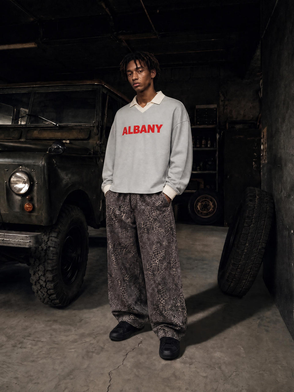 Albany Red Title DD Unisex Color Block Long Sleeve Sweatshirt