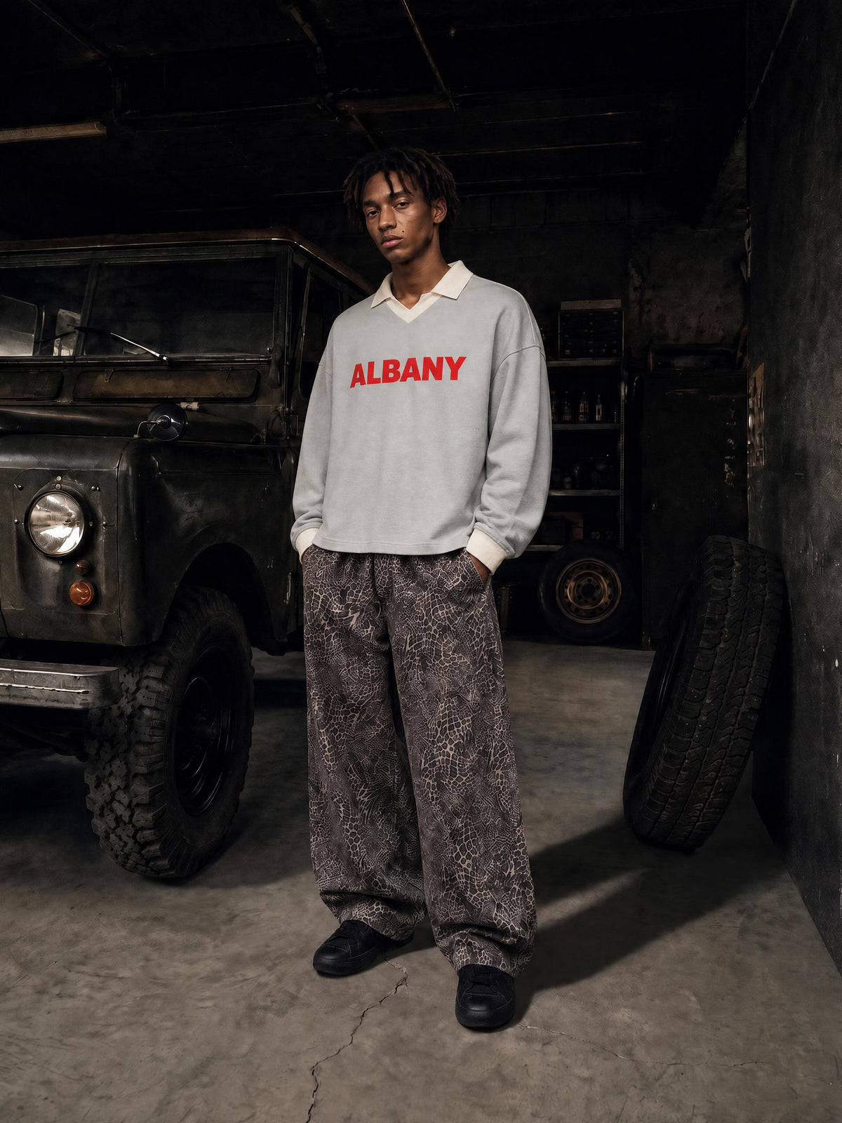 Albany Red Title DD Unisex Color Block Long Sleeve Sweatshirt