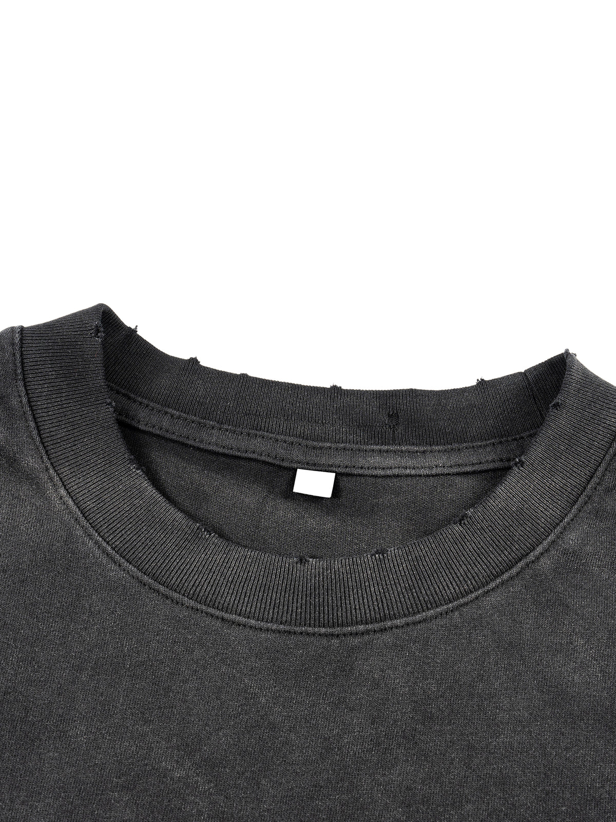 Dove + Deer Espressotini Sunfade Hand-Frayed Faux Two-Piece T-Shirt