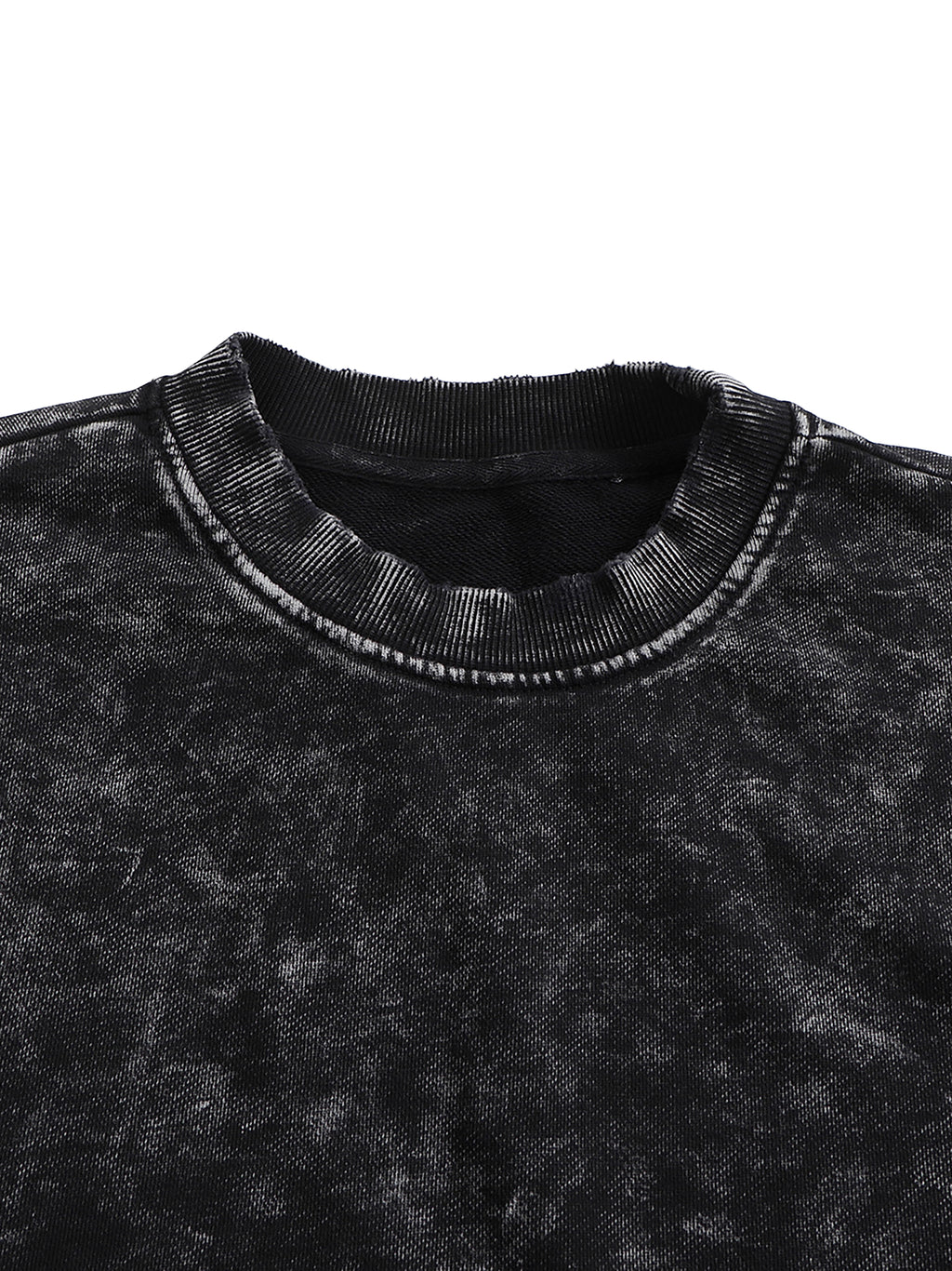 Bumbles Bee Snow Washed Hand-Frayed Sweatshirt