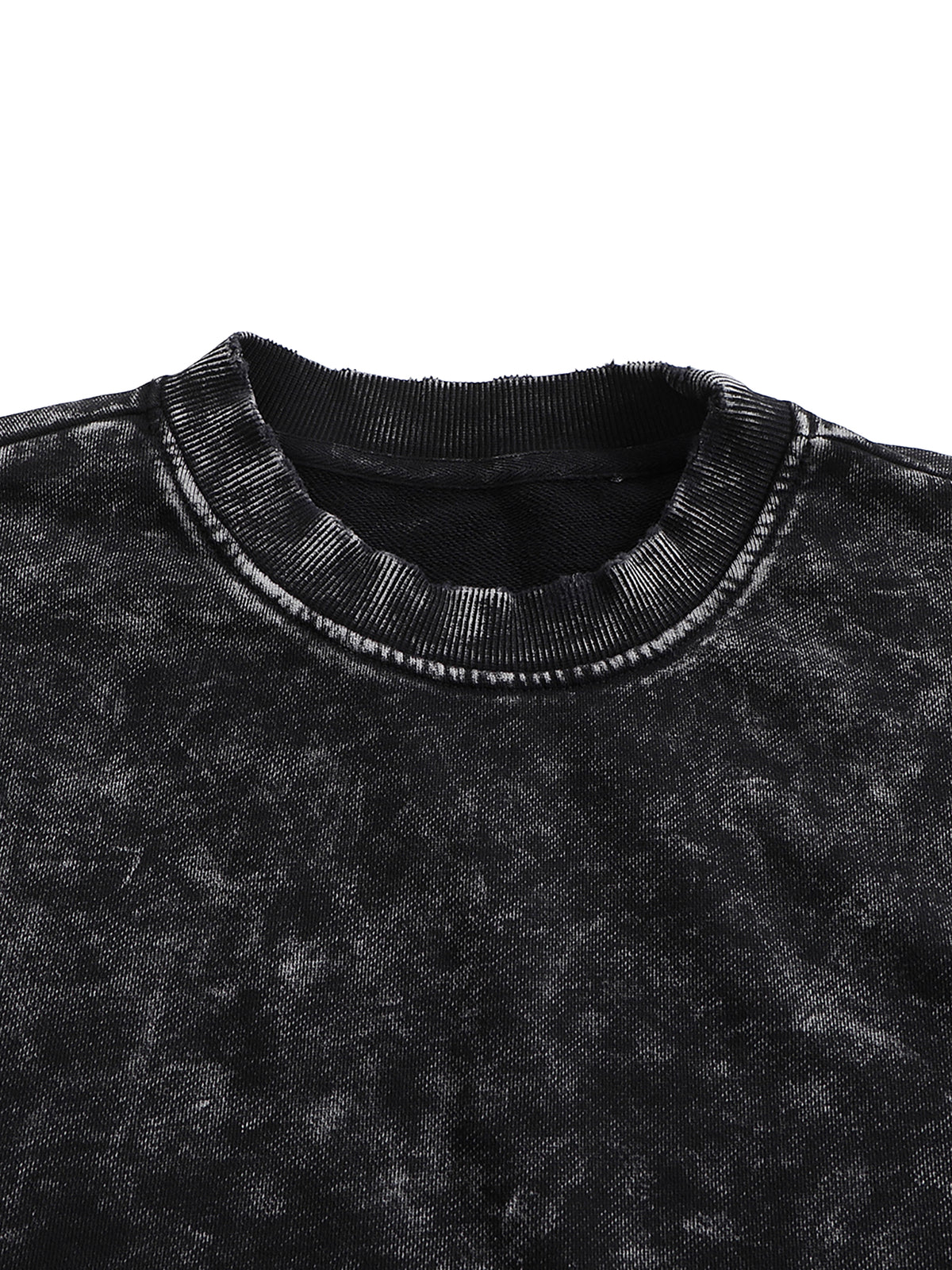 Espressotini Snow Washed Hand-Frayed Sweatshirt