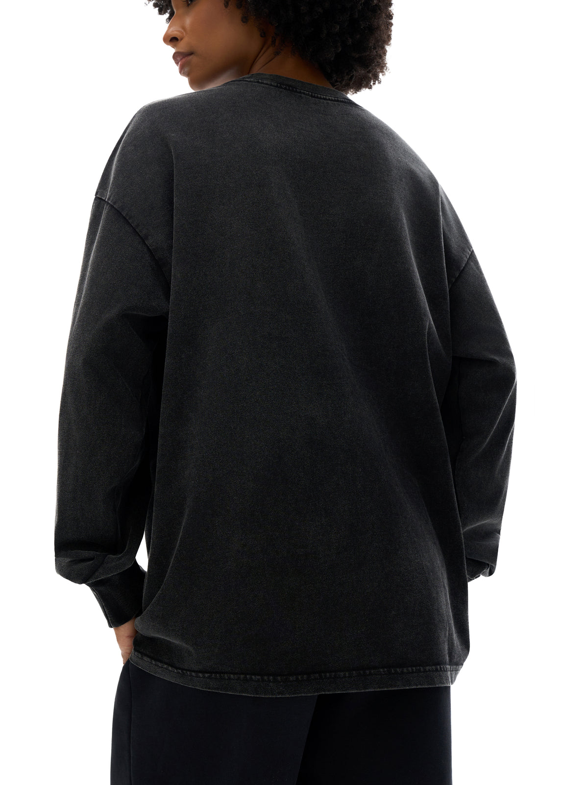 Moses-tini Acid Wash Oversize Long Sleeve T-Shirt