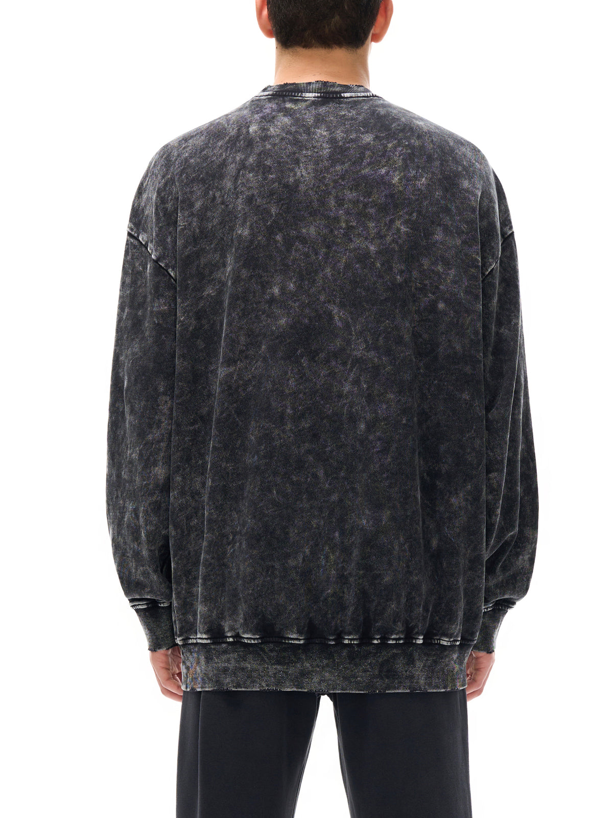 Espressotini Snow Washed Hand-Frayed Sweatshirt