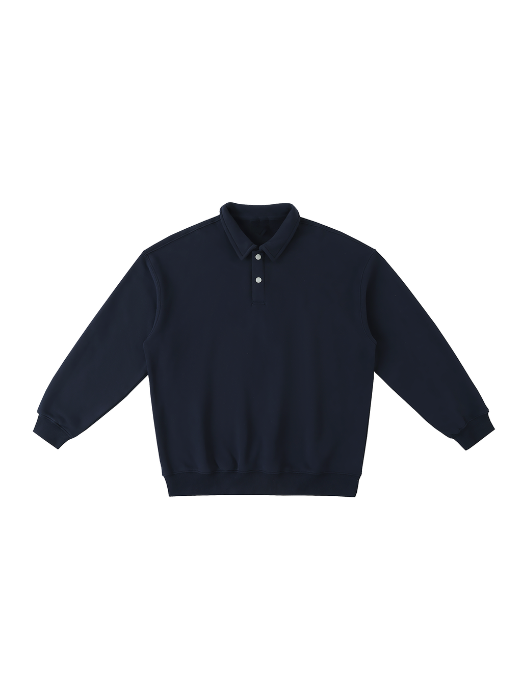 Torch Back/ Falcon Front Stained Glass Heavyweight Polo-Collar Sweatshirt