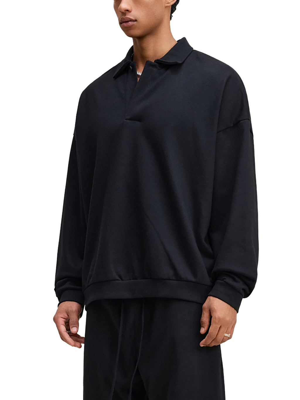 Dove + Deer Neon Heavyweight Fleece Polo Sweatshirt