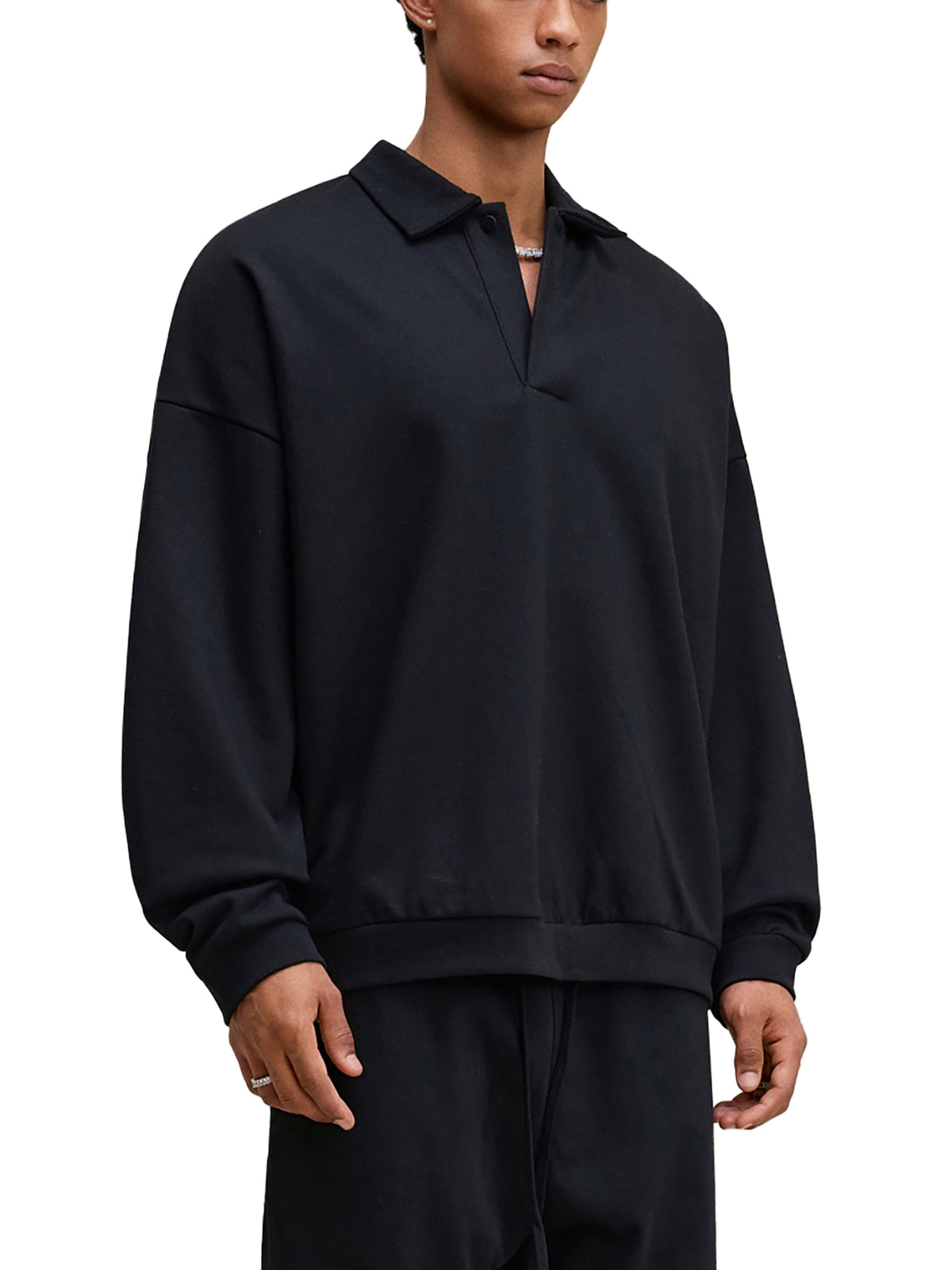 Dove + Deer Neon Heavyweight Fleece Polo Sweatshirt
